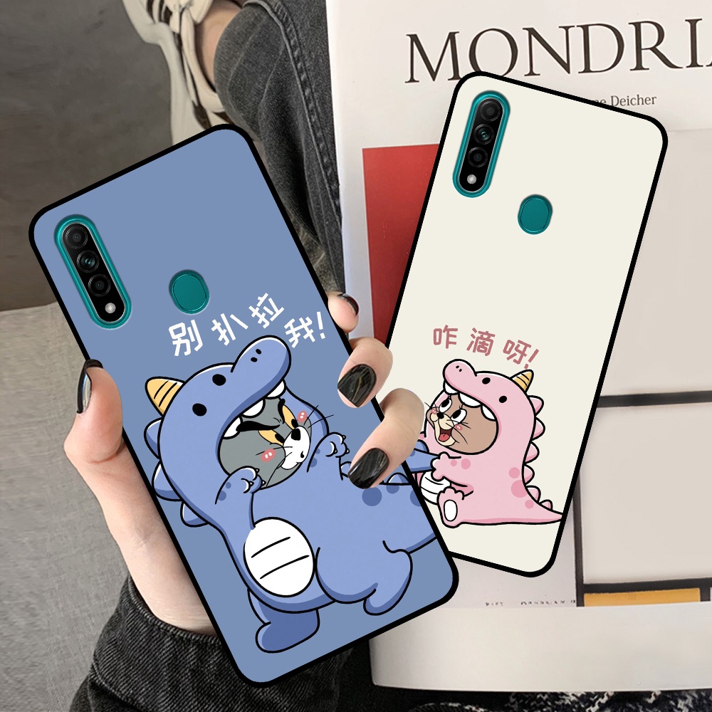 Ốp Oppo A31 in hình cặp đôi doremon, hổ, khủng long dễ thương