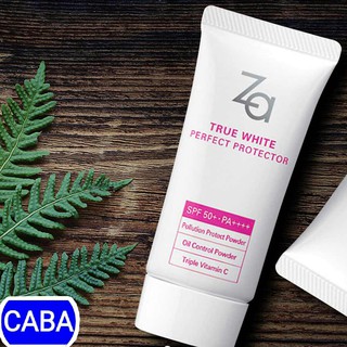 Za True White Ex Perfect Protector Kem chống nắng dưỡng trắng và kiềm dầu SPF 50 PA+++ 30g (Code 40595)
