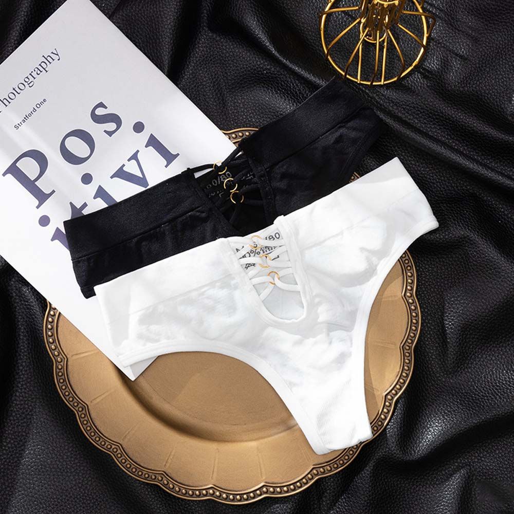 Quần lót đáy cotton thoáng khí màu trơn quyến rũ thời trang dành cho nữ