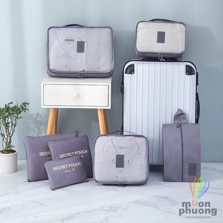 Set bộ túi đựng đồ du lịch công tác đủ size đa năng sắp xếp, chia đồ tiện dụng - MUÔN PHƯƠNG SHOP