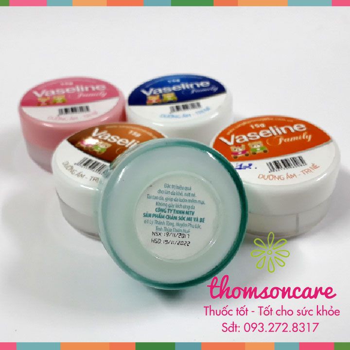 Kem nẻ Vaseline Family, dưỡng ẩm - Giảm nẻ 15g - Nhỏ gọn tiện dụng - Chống nẻ hiệu quả | BigBuy360 - bigbuy360.vn