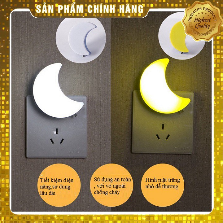 Đèn ngủ led mini thiết kế kiểu mặt trăng, hình thú siêu dễ thương trang trí phòng ngủ hàng nội địa Trung siêu bền