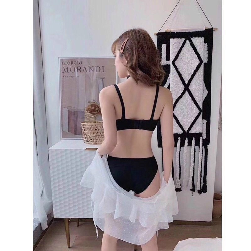 Bộ Quần Áo Lót Cúp Ngang Nâng Ngực Sexy Quyến Rũ