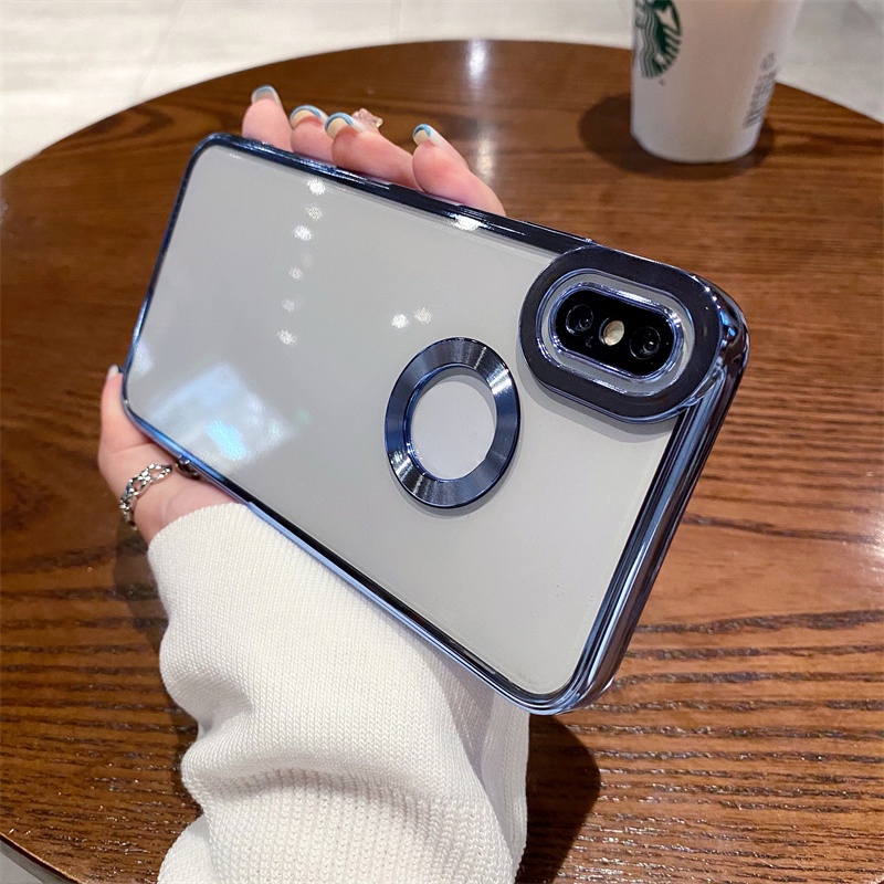 Ốp Điện Thoại Trong Suốt Viền Vuông Cho iPhone X XR XS MAX 7 8 6 6s Plus se 2020 se 2022