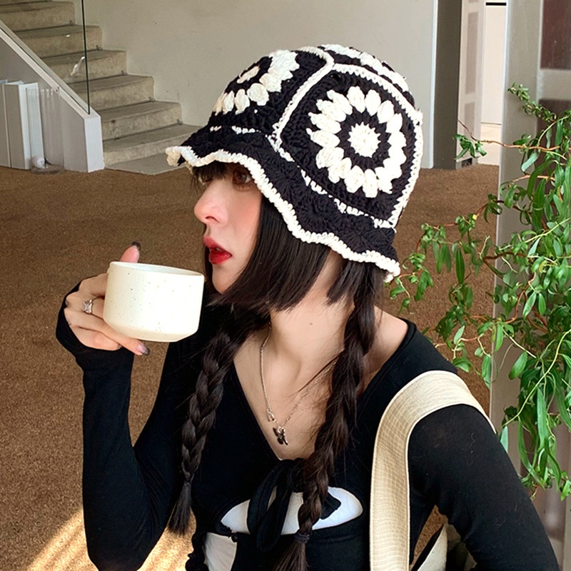 Nón vành đan len handmade thời trang dành cho nữ