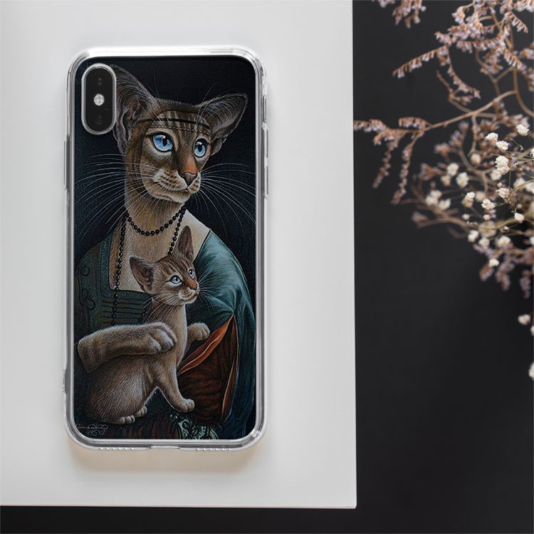 Ốp lưng tuổi mèo  mèo xấu tính Bee Case Hàng cao cấp cho các loại Iphone CAT20210129