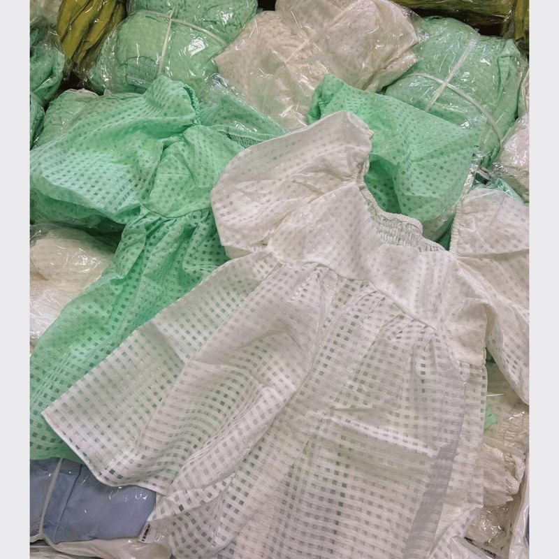 Set babydoll tay phồng, áo babydoll tay bồng