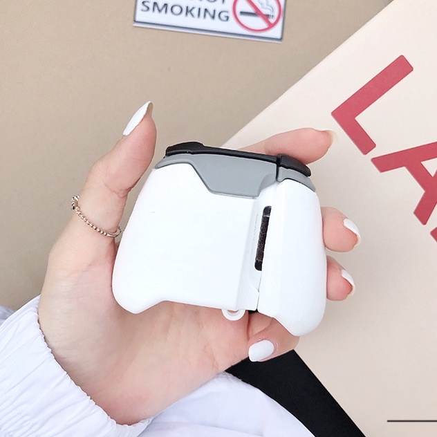 Vỏ bảo vệ tai nghe bluetooth Airpods bằng Sillicone dẻo, ốp Case cute, Airpods 2/pro NUTACASE- GAME TRẮNG ĐEN