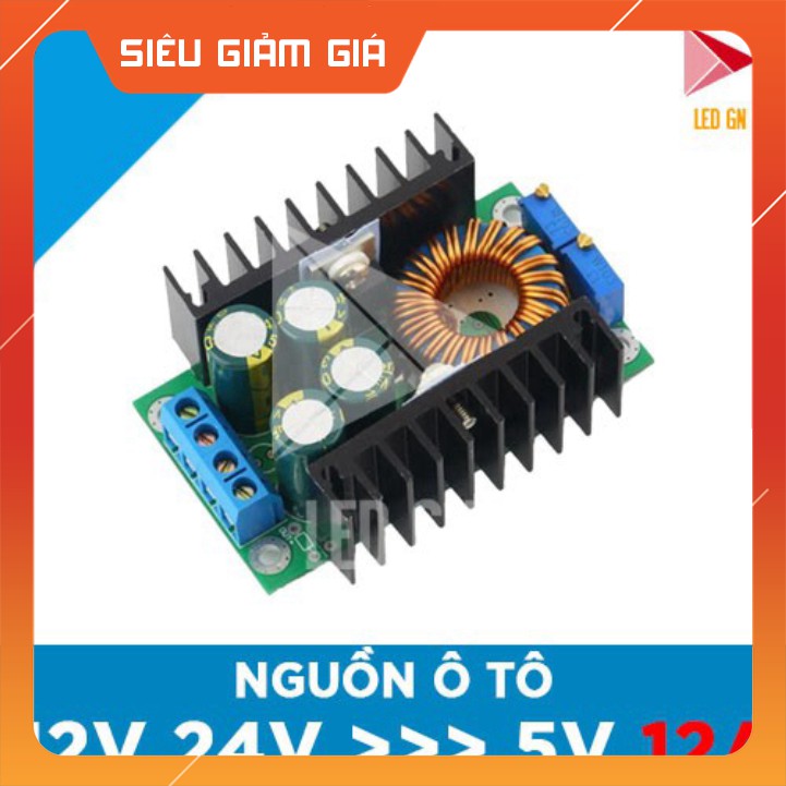 FLASH SALE Nguồn Ô TÔ 3A - Chuyển Đổi Điện Áp ẮC-QUY 12V 24V về 5V 12A HOT