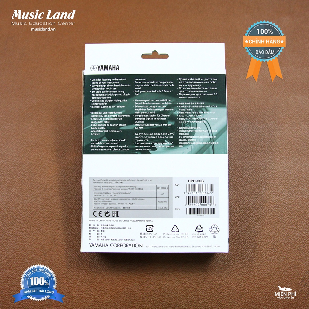Tai Nghe Yamaha HPH-50B  - Chính hãng