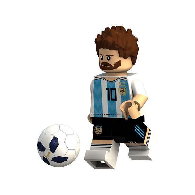 Khối lego lắp ráp hình cầu thủ World Cup độc đáo