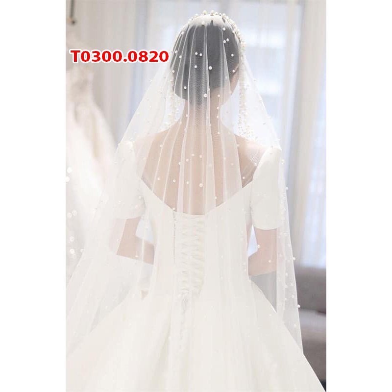 Voan lúp cô dâu hạt trai