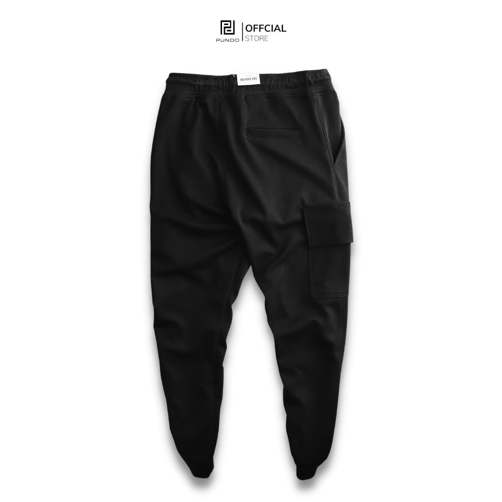 Quần jogger nam PUNDO chất cotton mềm mịn, màu basic dễ phối ,phong cách trẻ trung năng động QDPD08