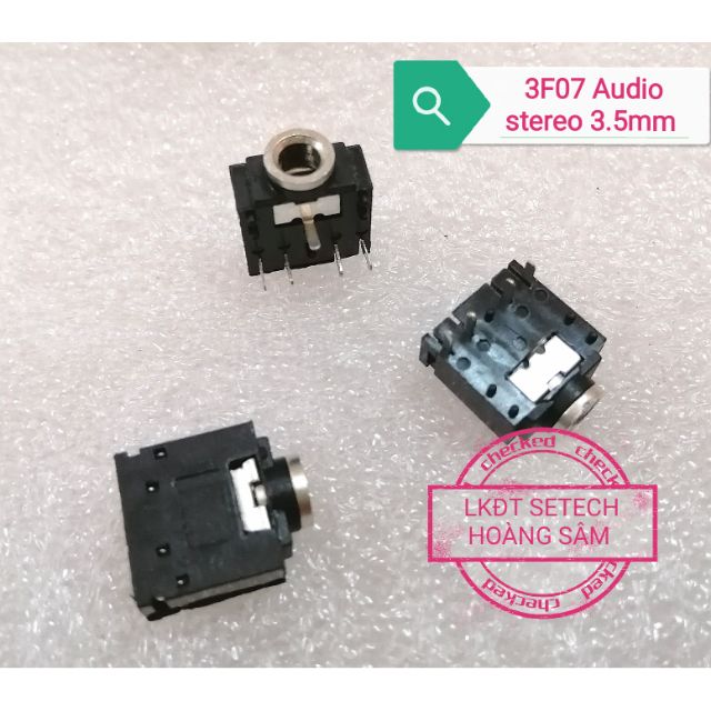 Cổng Audio stereo 3F07 3.5 mm 5 chân hàn mạch