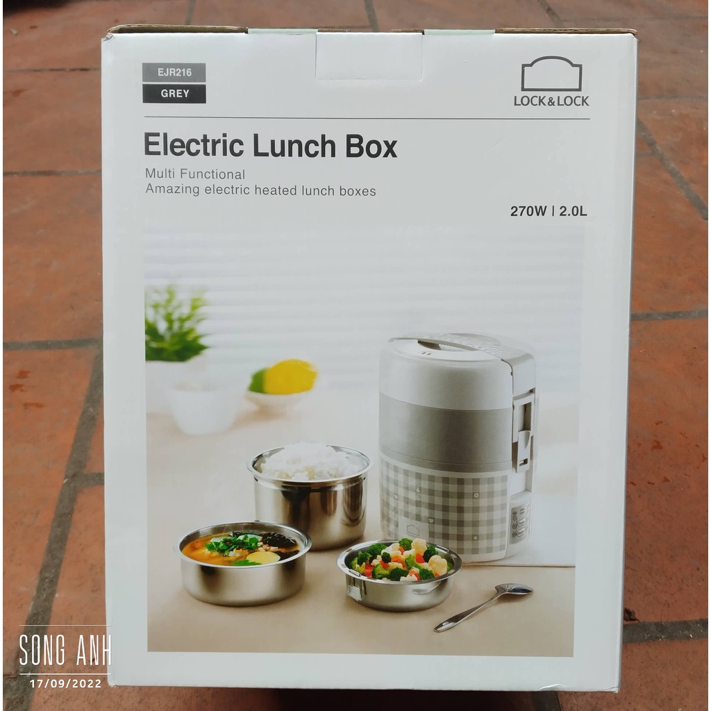 Hộp cơm điện Lock&Lock EJR216 - Hàng chính hãng bảo hành 12 tháng tại các showroomm của Lock&Lock.