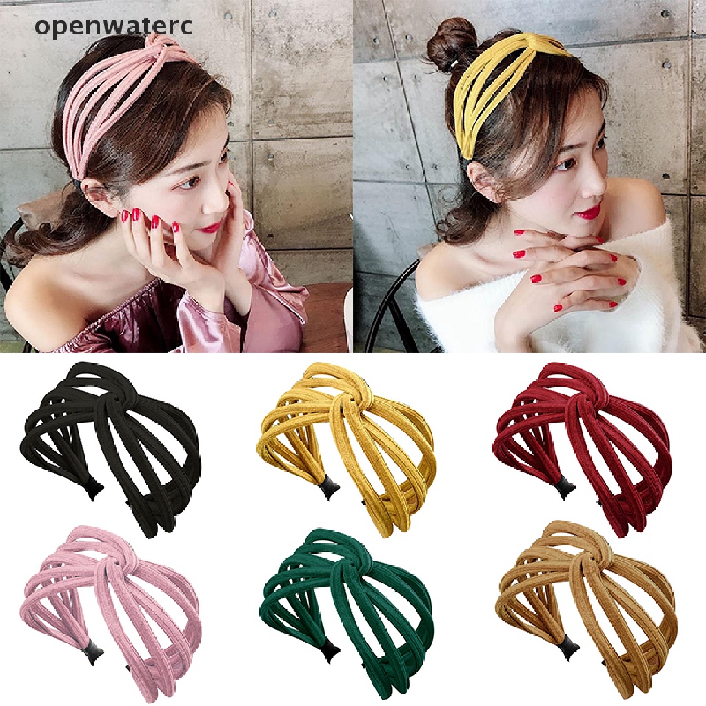 Cài Tóc Dạng Xoắn Thắt Nơ Chéo Thời Trang Cho Nữ