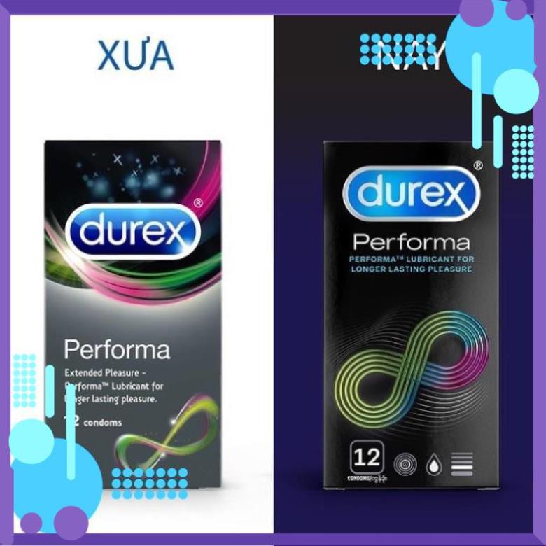 12 Bao Cao Su Durex Performa( Kéo Dài Thời Gian QH ) - Đức An