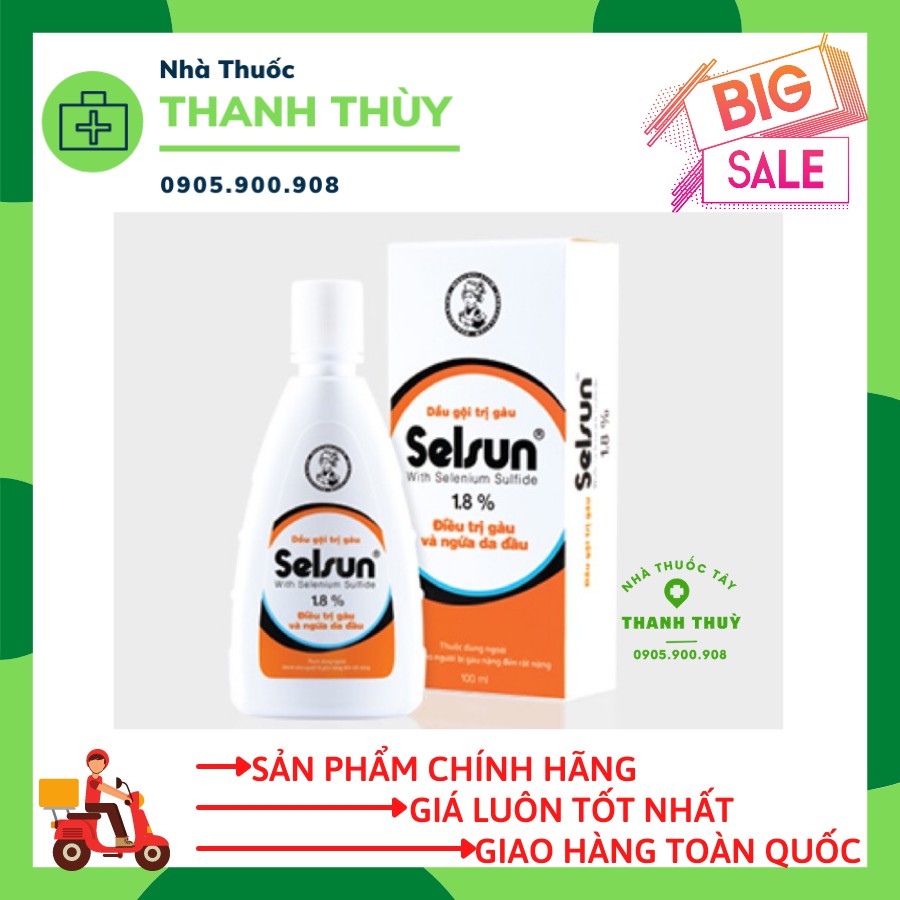 Dầu Gội Ngăn Ngừa Gàu Và Ngứa Da Đầu SELSUN  50ml, 100ml