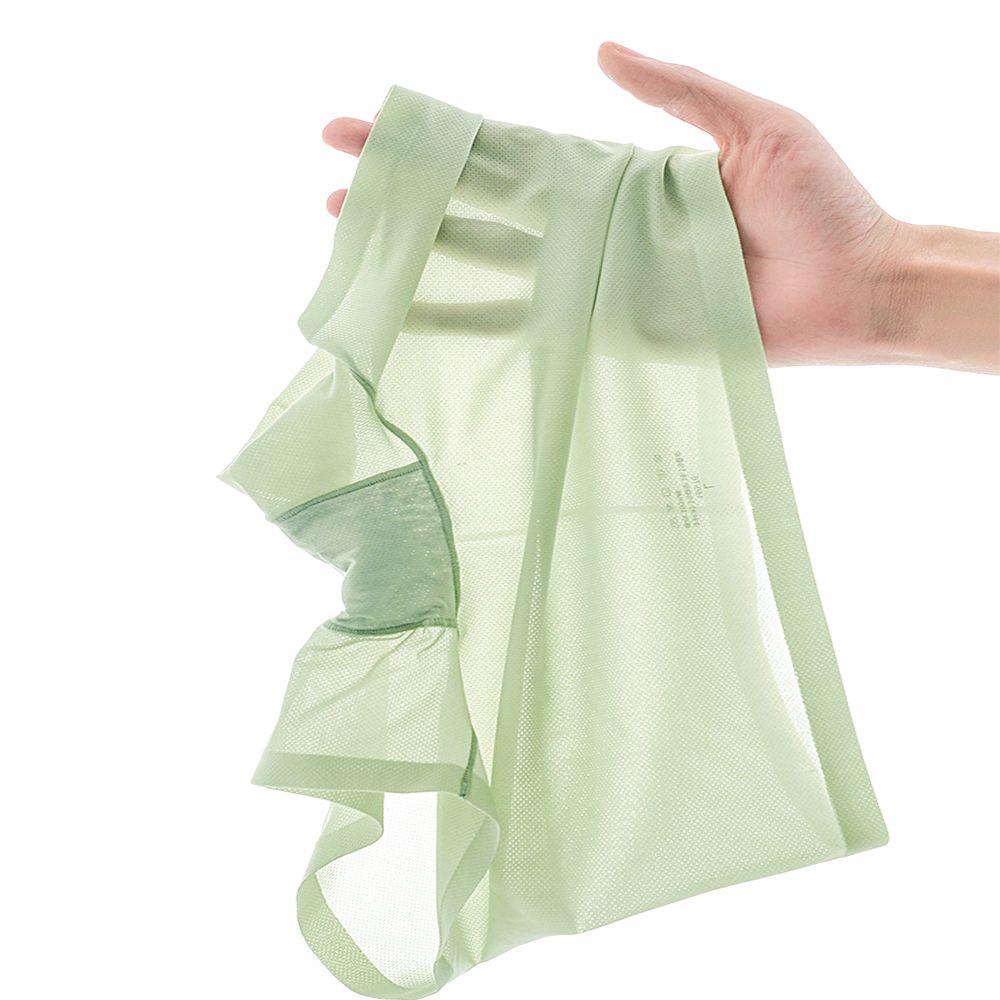 Quần Lót Boxer Lưng Cao Bằng Nylon Màu Sắc Trơn Thoáng Khí Thoải Mái Cho Nữ