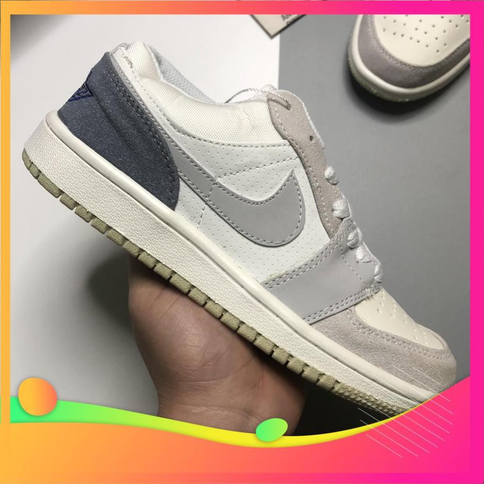 Giày Jordan 1 Low Paris xám xanh✿ 𝐅𝐫𝐞𝐞 𝐬𝐡𝐢𝐩✿Giày thể thao JD1 xám xanh paris thấp cổ nam nữ 2021