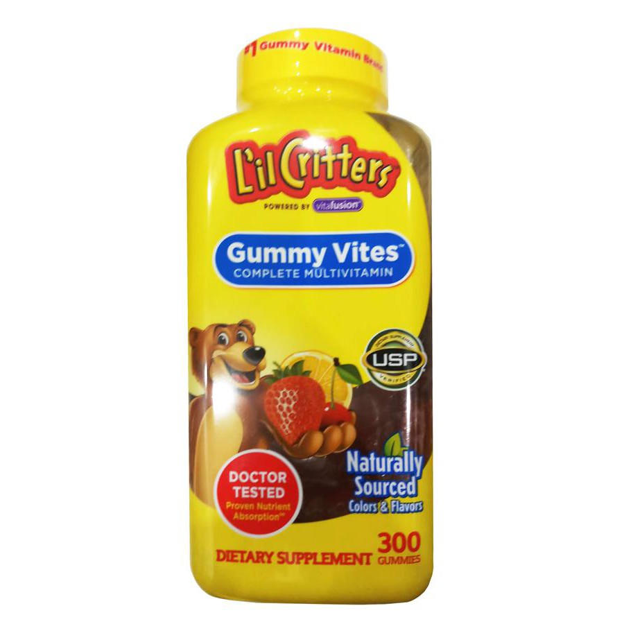 Kẹo Dẻo Lil Critter Gummy Vites Complete Multivitamin 300 viên