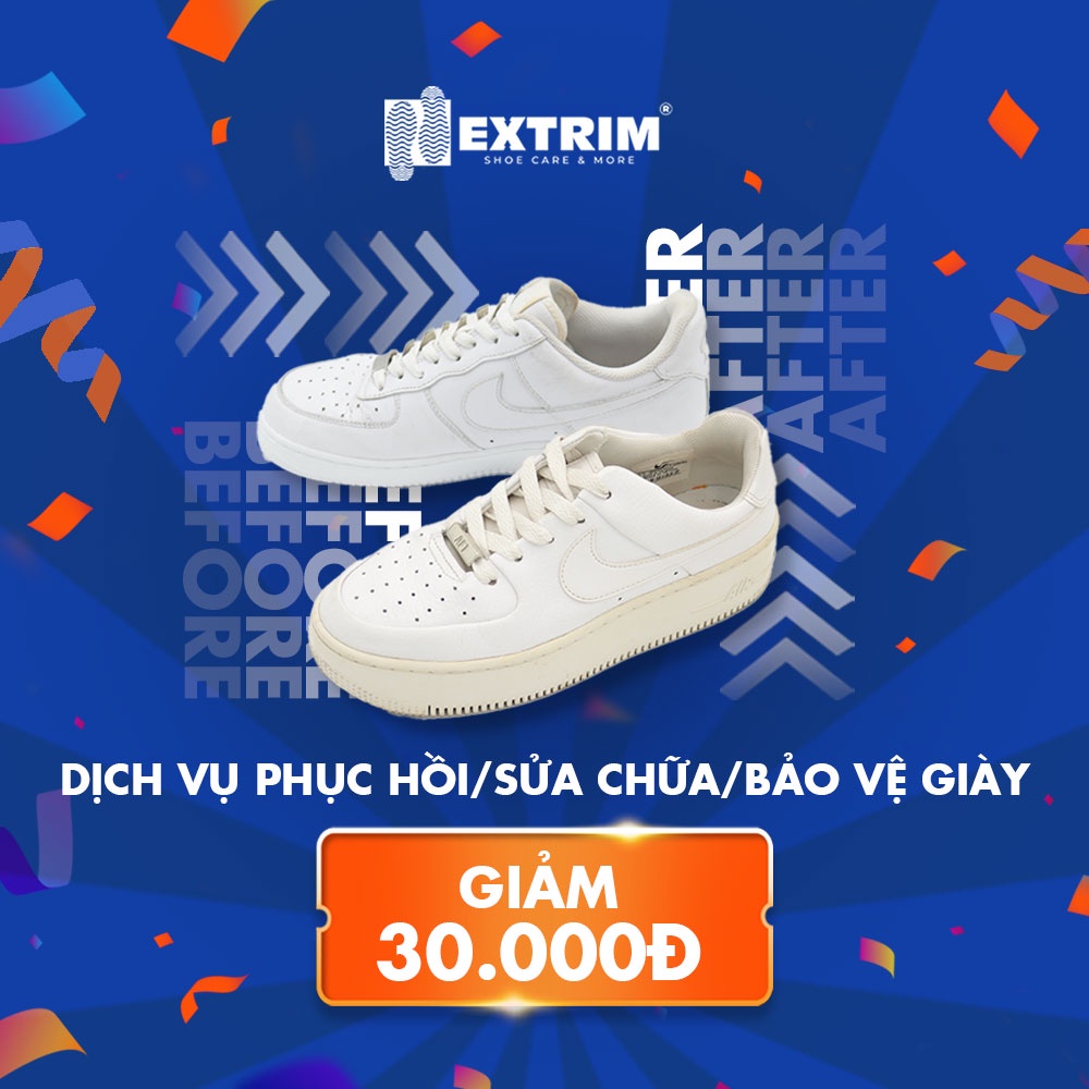 HCM [E-voucher] Giảm 30K cho dịch vụ phục hồi/ sửa chữa/ bảo vệ giày bất kì tại Extrim