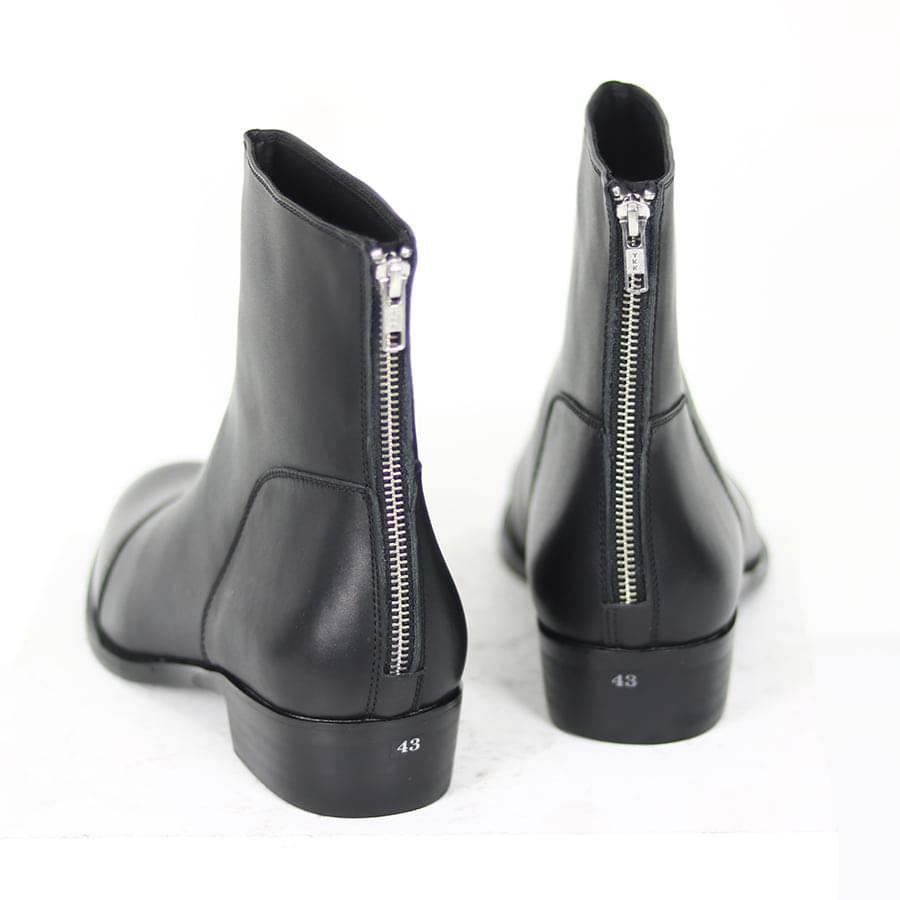 (BỐT NAM)ZIP BOOT ĐẾ PHÍP GỖ CAO 4.5CM DA BÒ TẤM - BẢO HÀNH 12 THÁNG | BigBuy360 - bigbuy360.vn