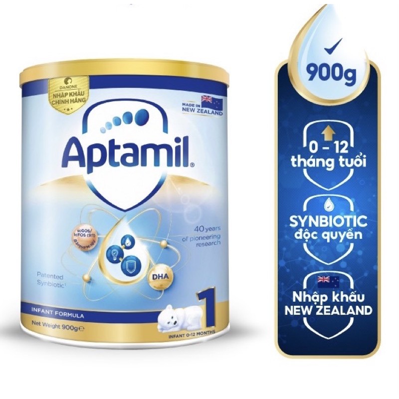 [QUÀ TẶNG KHI MUA 2 LON] SỮA BỘT APTAMIL SỐ 1 LON 900G