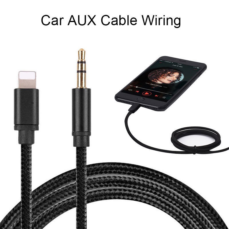 Lightning to 3.5mm Jack Male to Male Audio AUX Lead Cable for iPhone 7 8 X iOS12/3.5mm Stereo Male Audio Cable