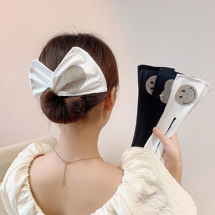 Kẹp Tóc Đính Đá Hình Mặt Cười/Trái Tim Xinh Xắn Cho Nữ