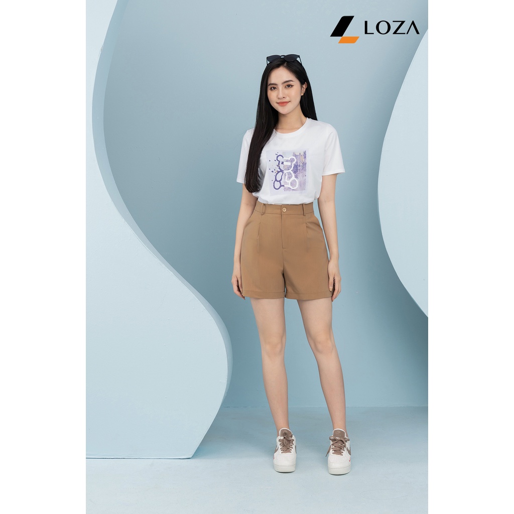 Quần short nữ chất Tuypsi - Quần đùi nữ hai màu LOZA - LQ602095
