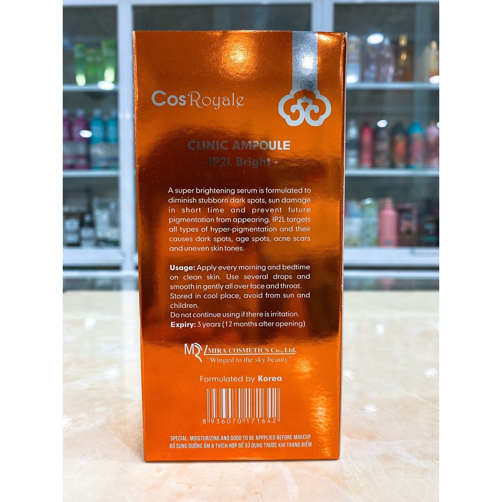 Huyết Thanh Giảm Và Ngăn Ngừa Nám, Trắng Sáng Da CosRoyale Clinic Amploue Hàn Quốc 20ml