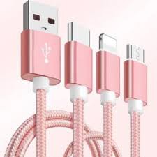 [ Giá Sỉ ] Cáp Sạc 3 Đầu đa năng IPhone - Micro Usb - Type C Dây Dù Chống Đứt Dài 1M