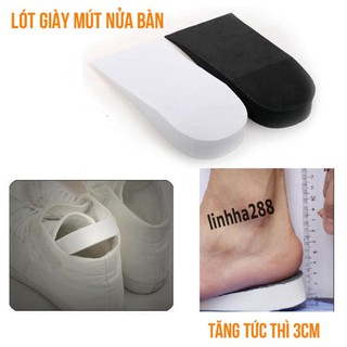 Lót giày tăng chiều cao converse nửa bàn loại L1(2.5cm)