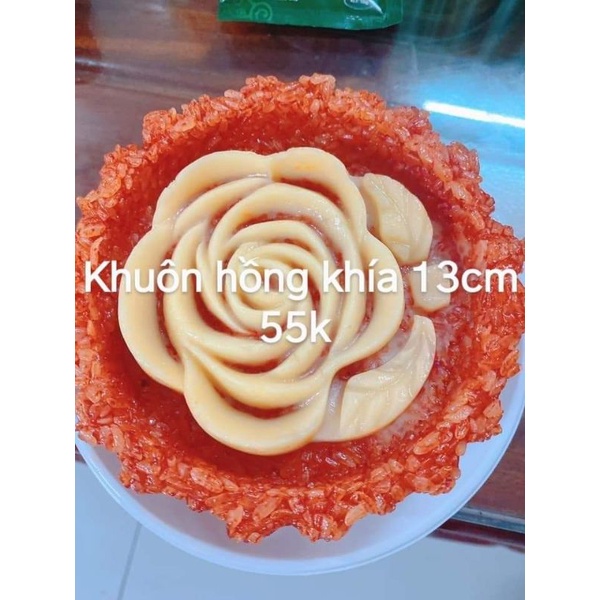 Khuôn xôi hoa sen và hoa hồng
