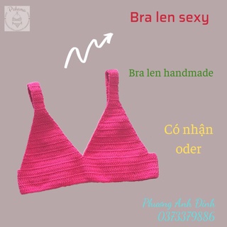 Bra len handmade - sexy - croptop len - oder màu - nhận sỉ - bikini handmade - len đan tay
