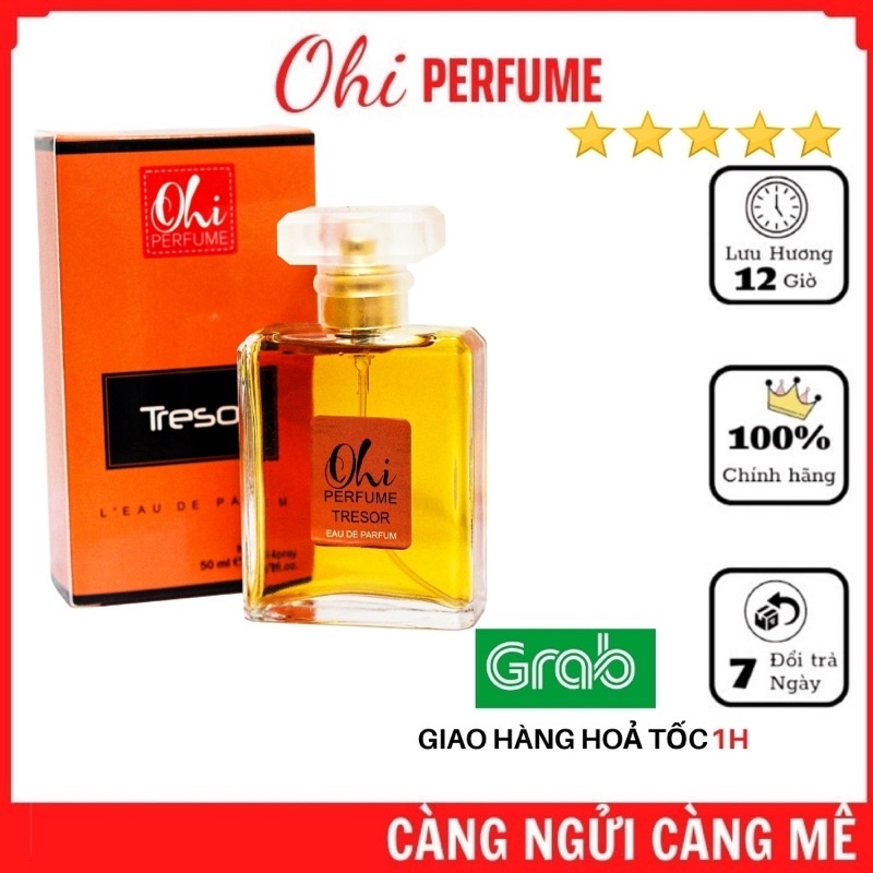 Nước Hoa Nam Thơm Lâu [FREESHIP]Ohi Tresor 50ml - Nước Hoa Gỗ Trầm Hương - Mùi Cực Kỳ Độc Đáo Sang Trọng - Chính Hãng