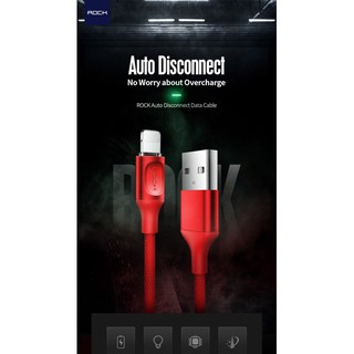Cáp Rock tự ngắt Lightning Metal auto disconnect data cable