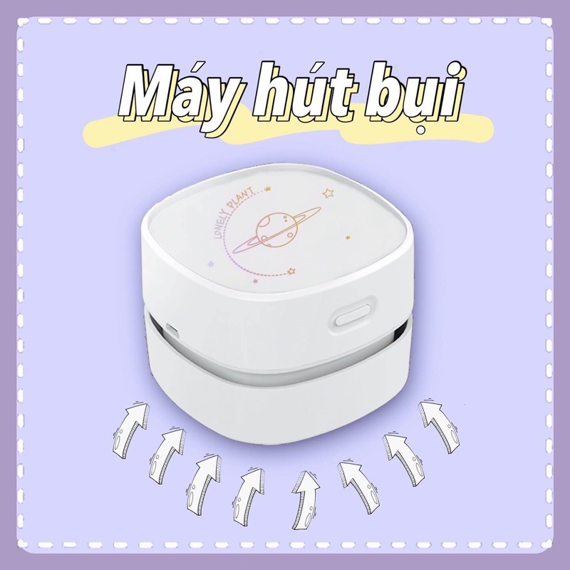 [ CÓ SẴN ] MÁY HÚT BỤI MINI LẮP PIN HÚT BỤI MỊN VÀ VỤN BÁNH