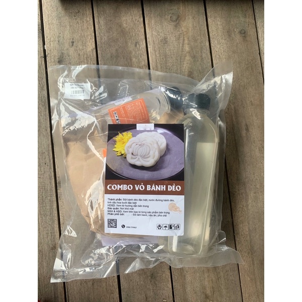 Combo vỏ bánh dẻo trung thu 2023 - bánh nướng- nước đường- bột bánh dẻo