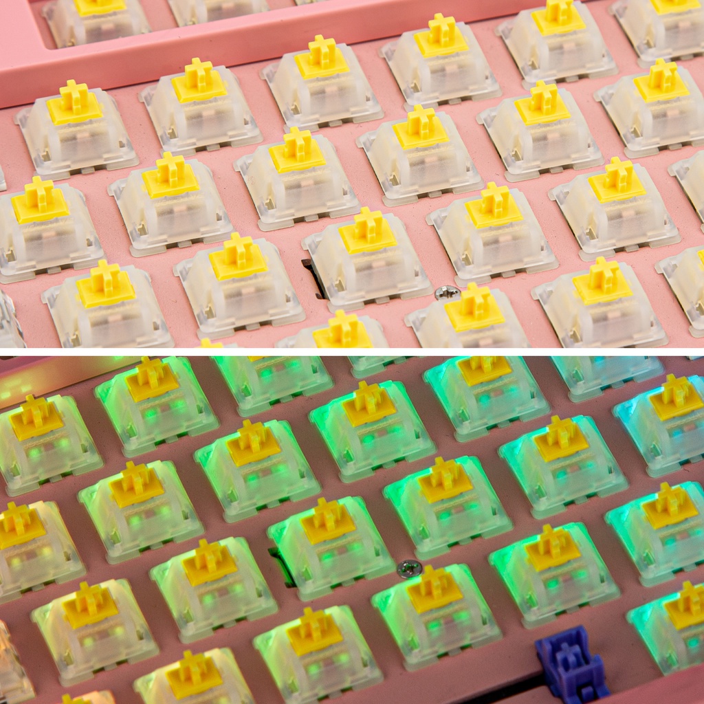 10 cái 35 cái / đơn vị cắm Gateron đóng hộp Công tắc vàng Pro 5 chân Công tắc Gateron KS-3X1 cho bàn phím cơ