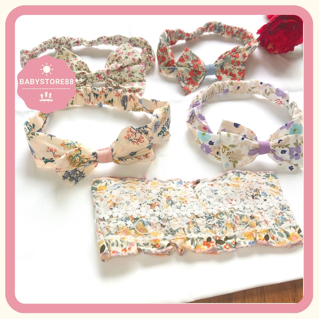 Turban cho bé gái  turban nơ bé gái dễ thương thời trang trẻ em BABYSTORE88