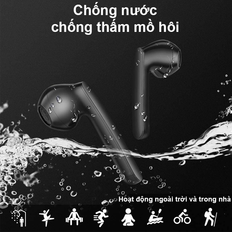 Tai nghe Bluetooth nhét tai không dây có hộp sạc, Âm thanh nổi 3D có tính năng chống ồn - Hàng Chính Hãng PKCB309