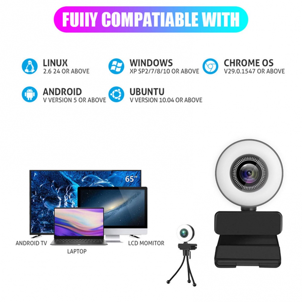 Webcam Hd Usb Mini 4k 5 Million Hd Đa Năng Cho Laptop | BigBuy360 - bigbuy360.vn
