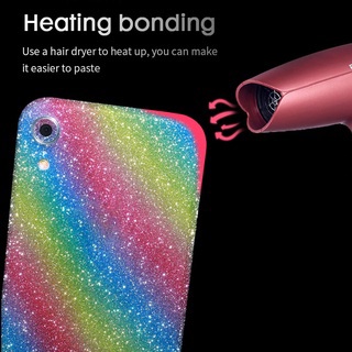 Miếng dán kim tuyến lấp lánh cho IPhone X 6 6S 7 8 Plus XS XR Max Miếng Dán lưng