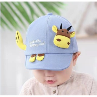 Mũ lưỡi chai 3D hình con Trâu KaiKaiTu Happy calf cực yêu cho bé