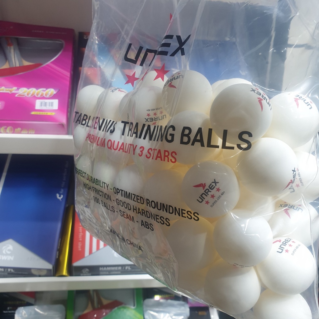 Quả bóng bàn tập luyện Unrex 3 sao