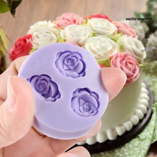 Khuôn silicone làm bánh đa năng hình hoa hồng xinh xắn