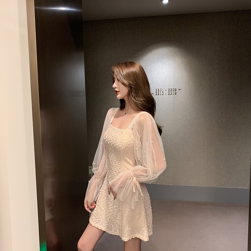 Đầm liền thân tay voan Đ03