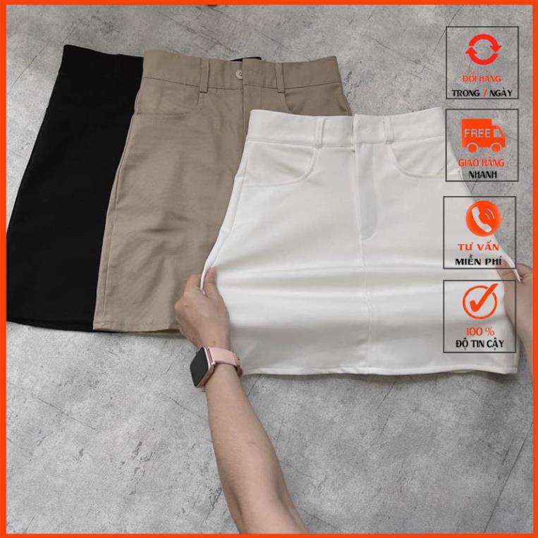 Chân Váy kaki nữ bassic form A lưng cao có quần trong m506 | BigBuy360 - bigbuy360.vn